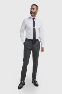 Malibu - Men's Charcoal Textured Trousers