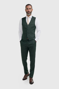 Malibu - Men's Forest Green 3 Piece Suit