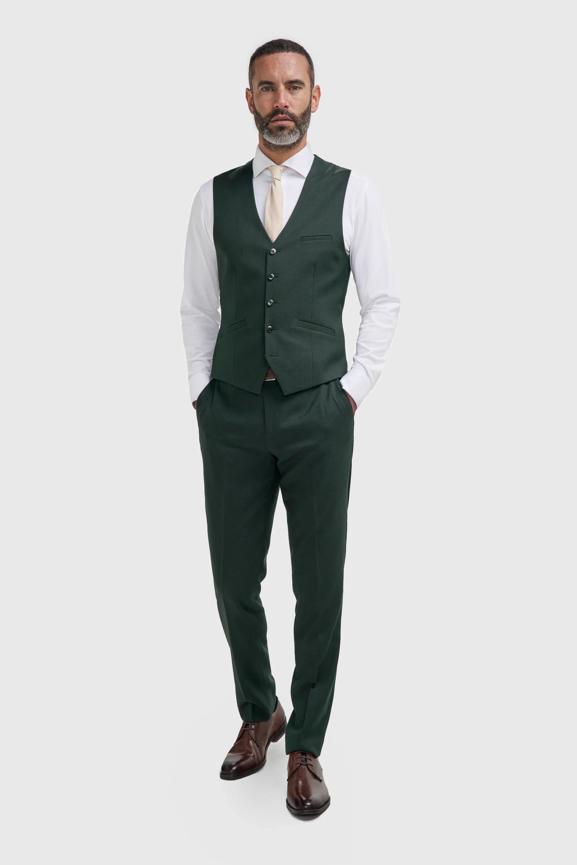 Malibu - Men's Forest Green 3 Piece Suit
