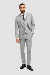 Malibu - Men's Grey Tailored Fit Blazer