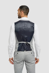 Malibu - Men's Grey Tailored Fit Waistcoat