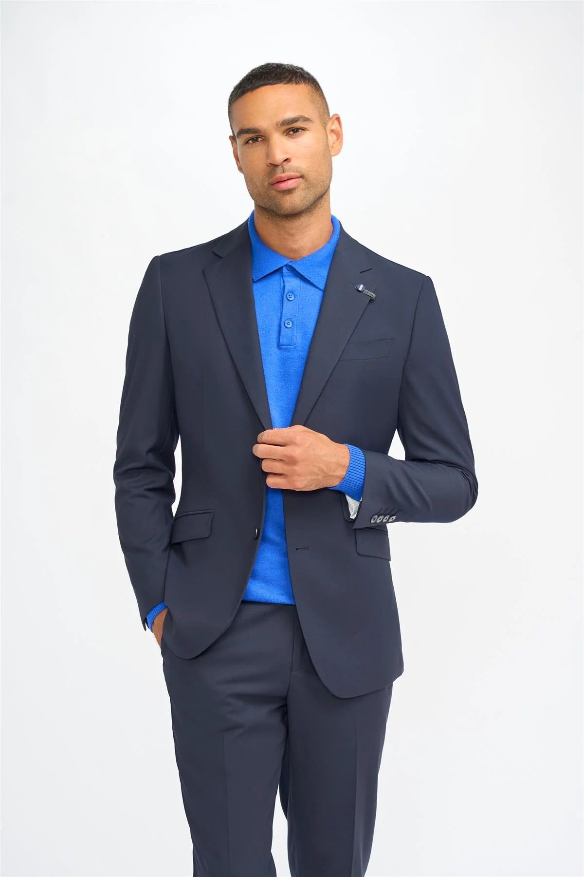 Malibu - Men's Navy Tailored Fit Blazer