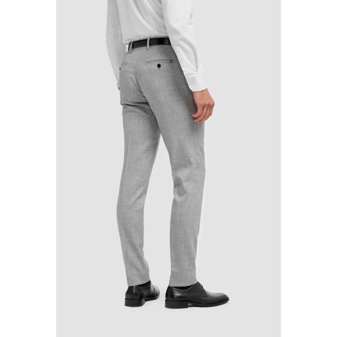 Malibu - Men's Grey Formal Trousers