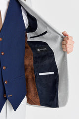 Mark Stone Suit with Constrasting Mayfair Navy Waistcoat