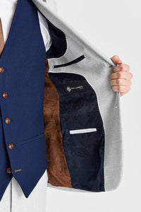 Mark Stone Suit with Constrasting Mayfair Navy Waistcoat