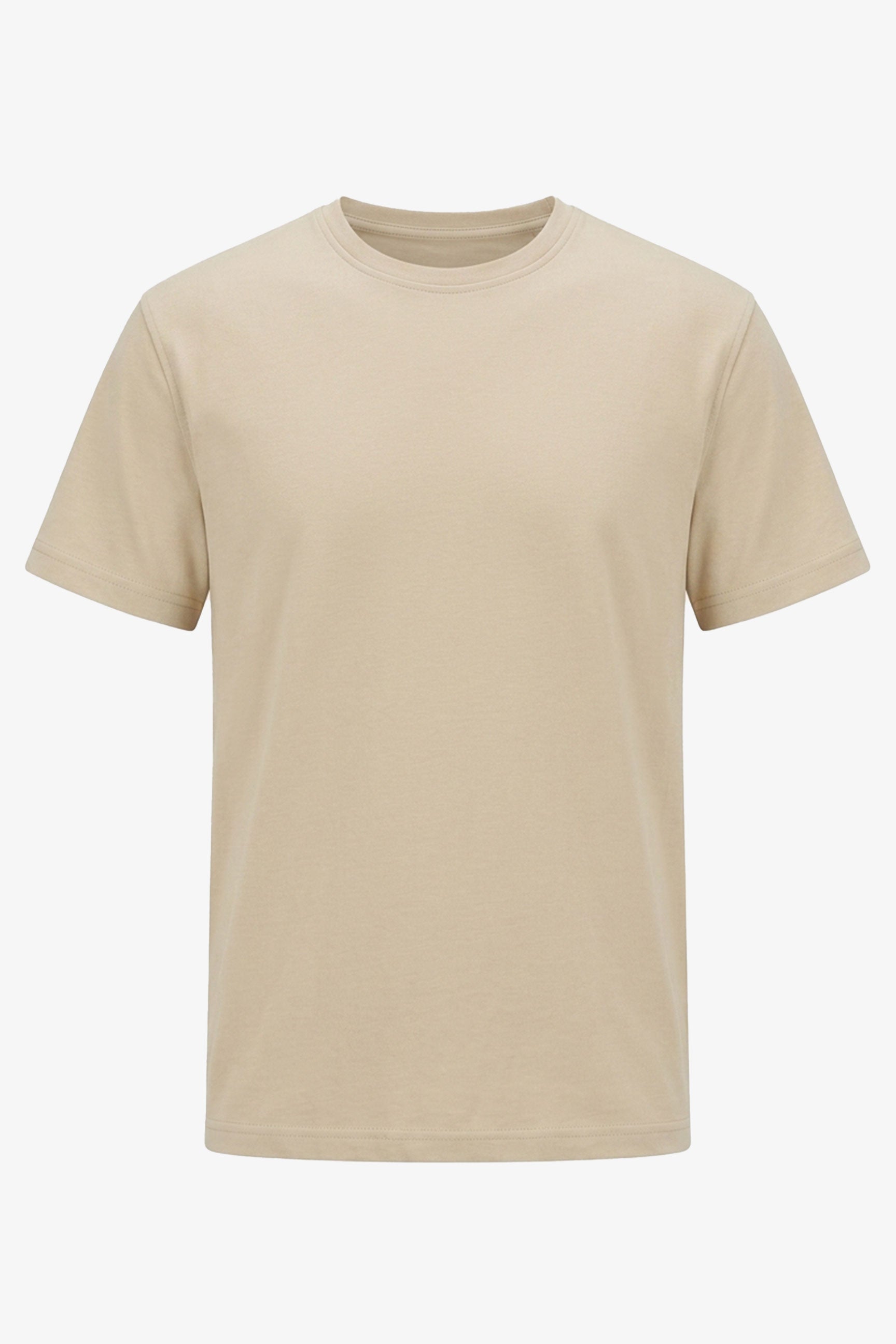 Men’s Beige Classic Cotton Blend TShirt