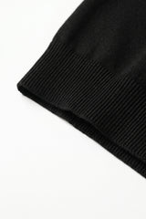 Men’s Black Classic Knitted TShirt Short Sleeve Crew Neck