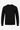 Men’s Black Knitted Crew Neck Sweater Acrylic Pullover Jumper