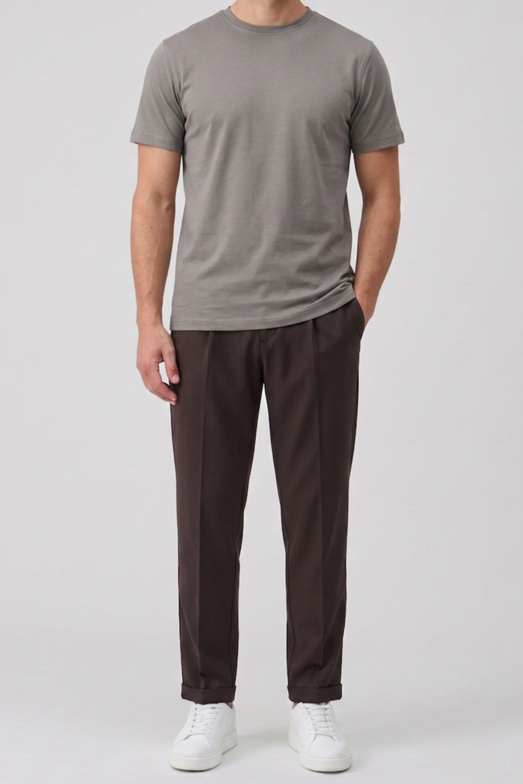 Men’s Charcoal Classic Cotton Blend TShirt
