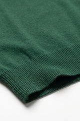 Men’s Green Classic Knitted TShirt Short Sleeve Crew Neck