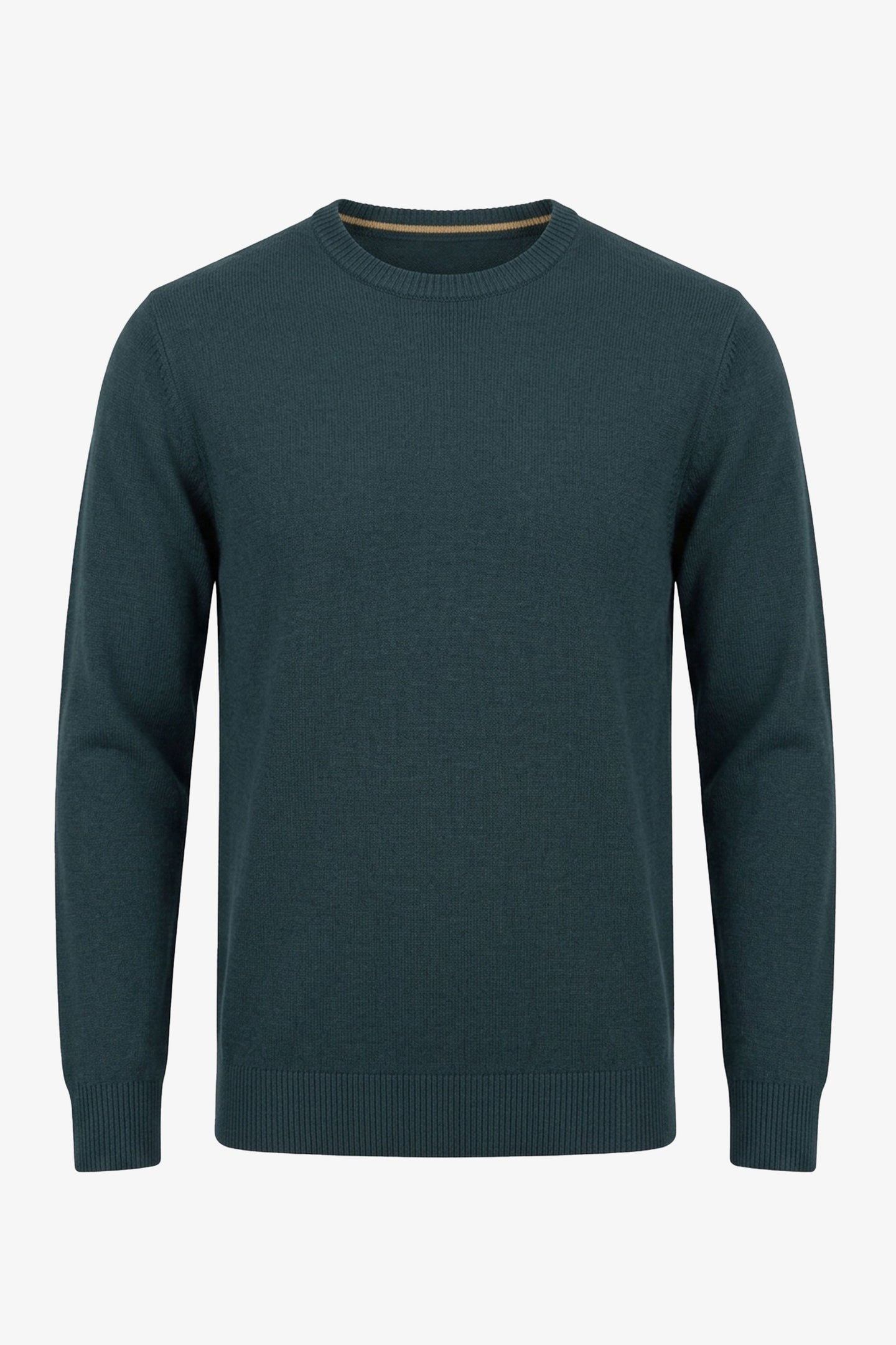 Men’s Navy Knitted Jumper Crew Neck Regular Fit Pullover