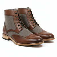 Men’s Wingtip Brogue Ankle Boots