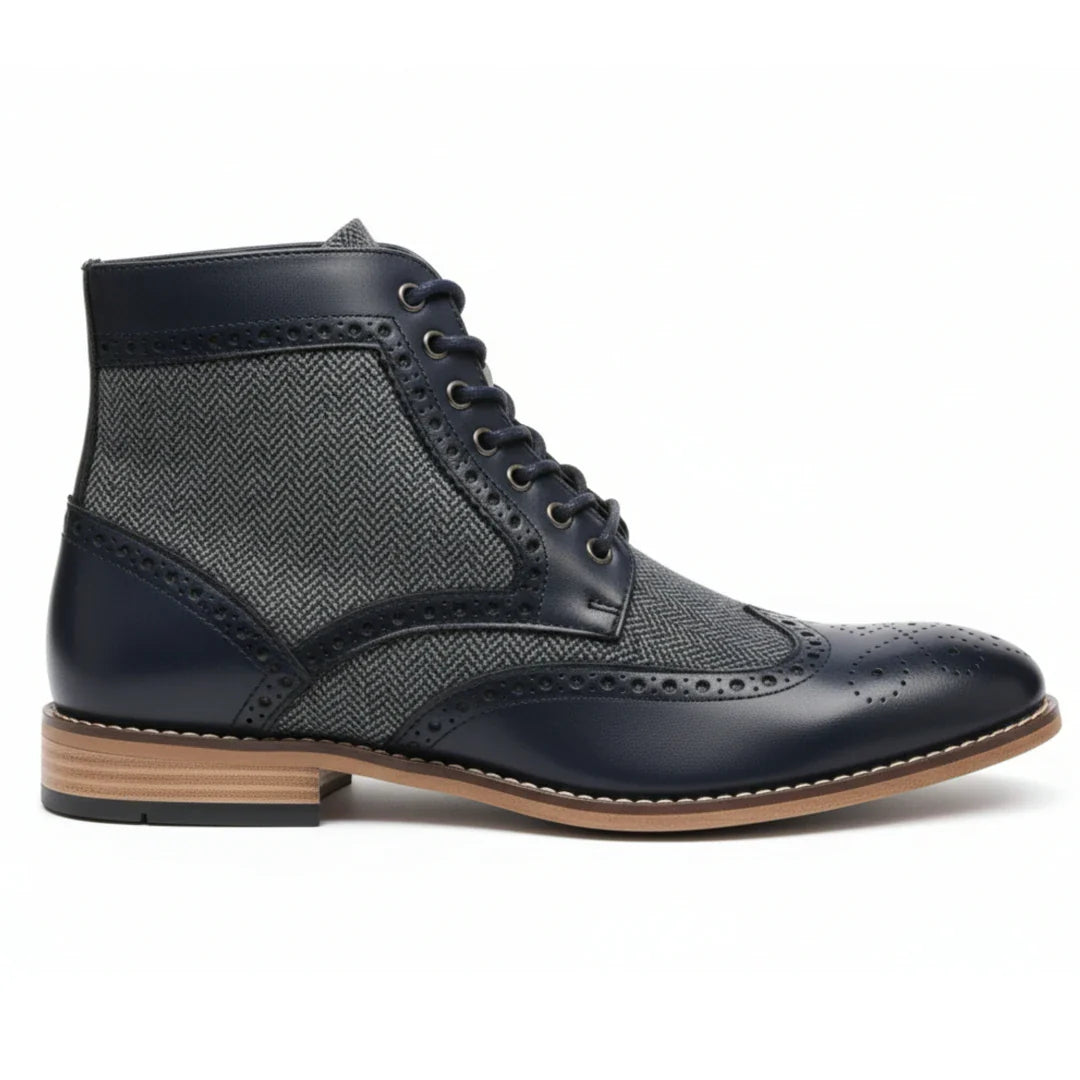 Men’s Wingtip Brogue Ankle Boots