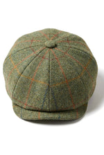 Men's 8 Panel Razor Hat Tweed Blinders Newsboy Green Check Flat Cap