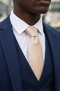 Men’s Beige Slim Solid Colour Tie