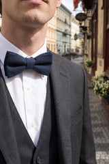 Men’s Black Double Layer Bow Tie