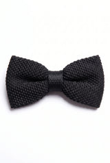 Men’s Black Knitted Bow Tie