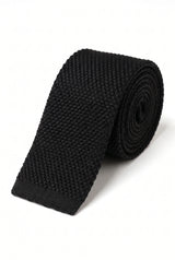 Men’s Black Knitted Tie