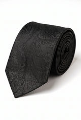 Men’s Black Paisley Tie Gift Set