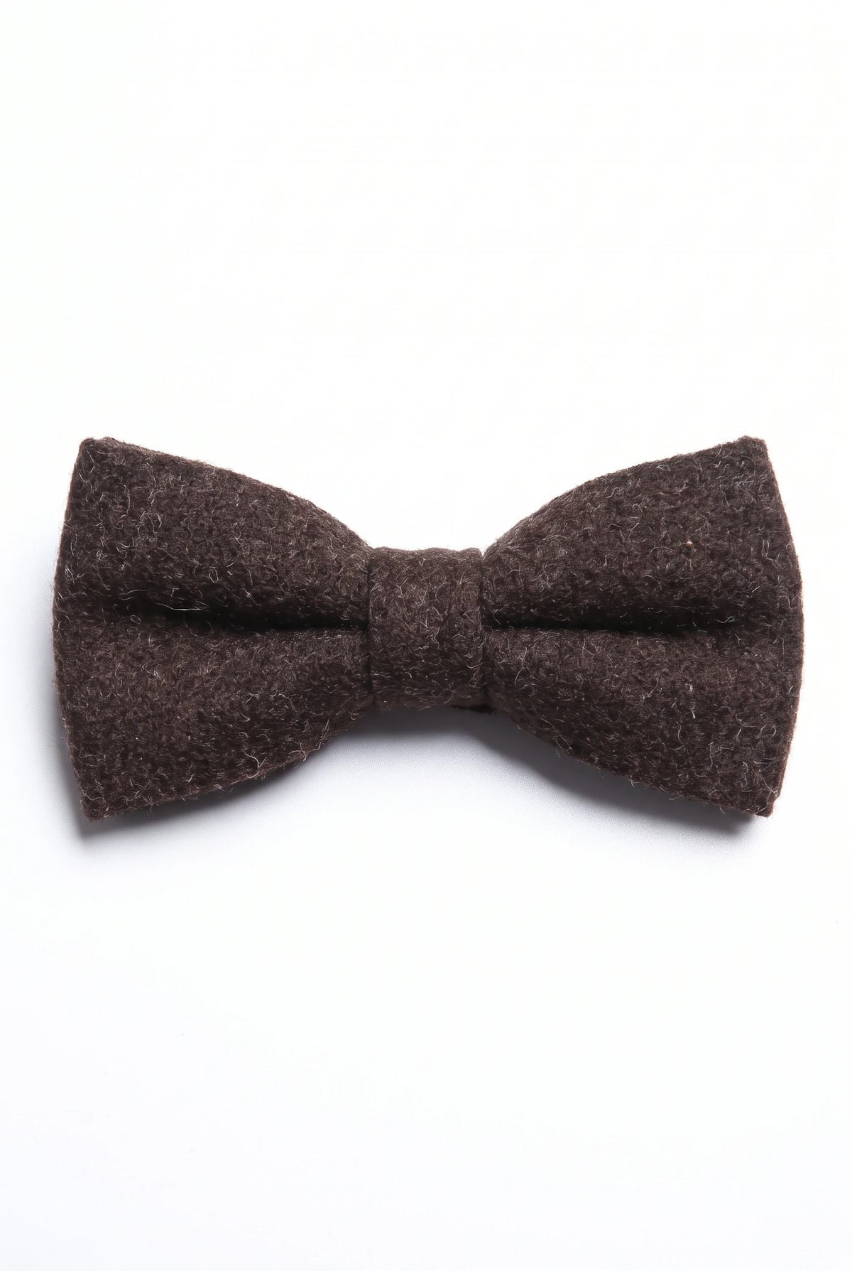Men’s Black Tweed Wool Blend Bow Tie