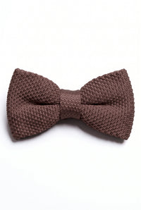 Men’s Brown Knitted Bow Tie