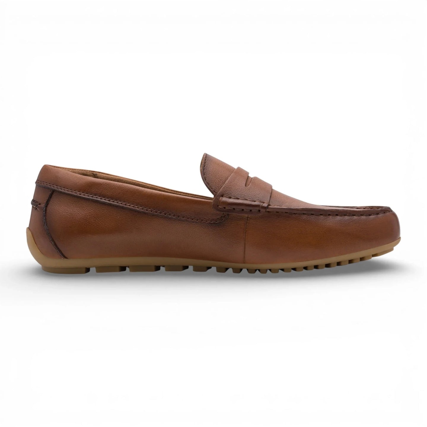 Men's Brown Leather Moccasin Loafers
