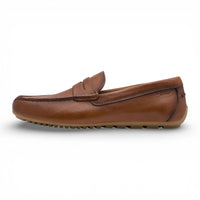 Men's Brown Leather Moccasin Loafers