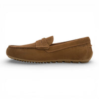 Men's Brown Suede Moccasin Loafers