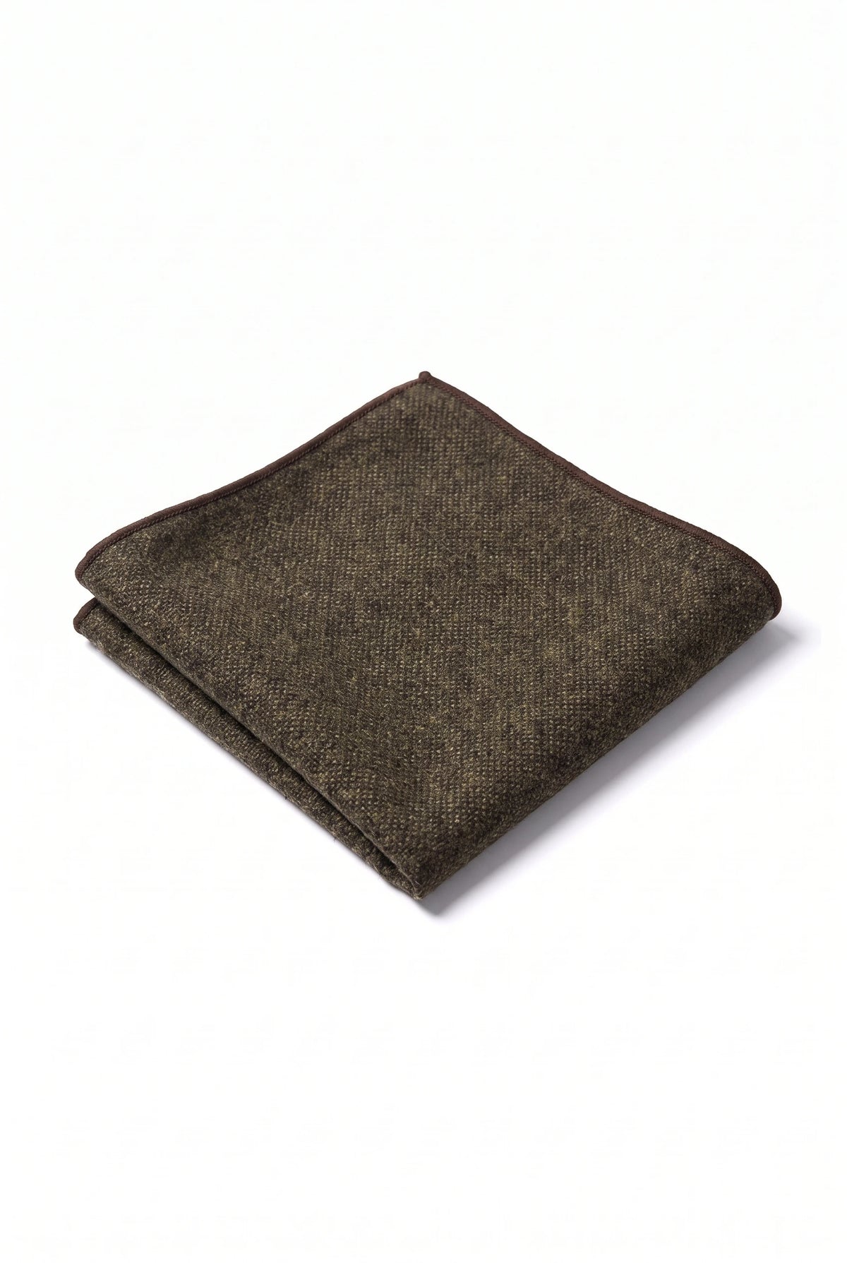 Men’s Brown Tweed Pocket Square