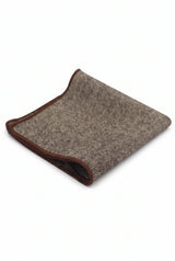 Men’s Brown Tweed Wool Blend Pocket Square