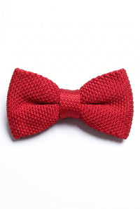 Men’s Burgundy Knitted Bow Tie