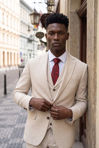 Men’s Burgundy Paisley Tie