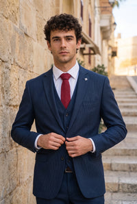 Men’s Burgundy Suede-Finish Tie