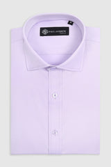 Men's Classic Double Cuff Cutaway Collar Dress Shirt - Lilac