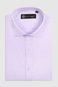 Men's Classic Double Cuff Cutaway Collar Dress Shirt - Lilac