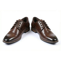 Men's Classic Plain Toe Lace-Up Derby Shoes