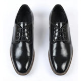 Men's Classic Plain Toe Lace-Up Derby Shoes