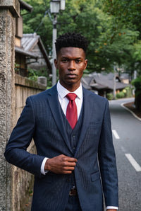 Men’s Dark Red Slim Solid Tie