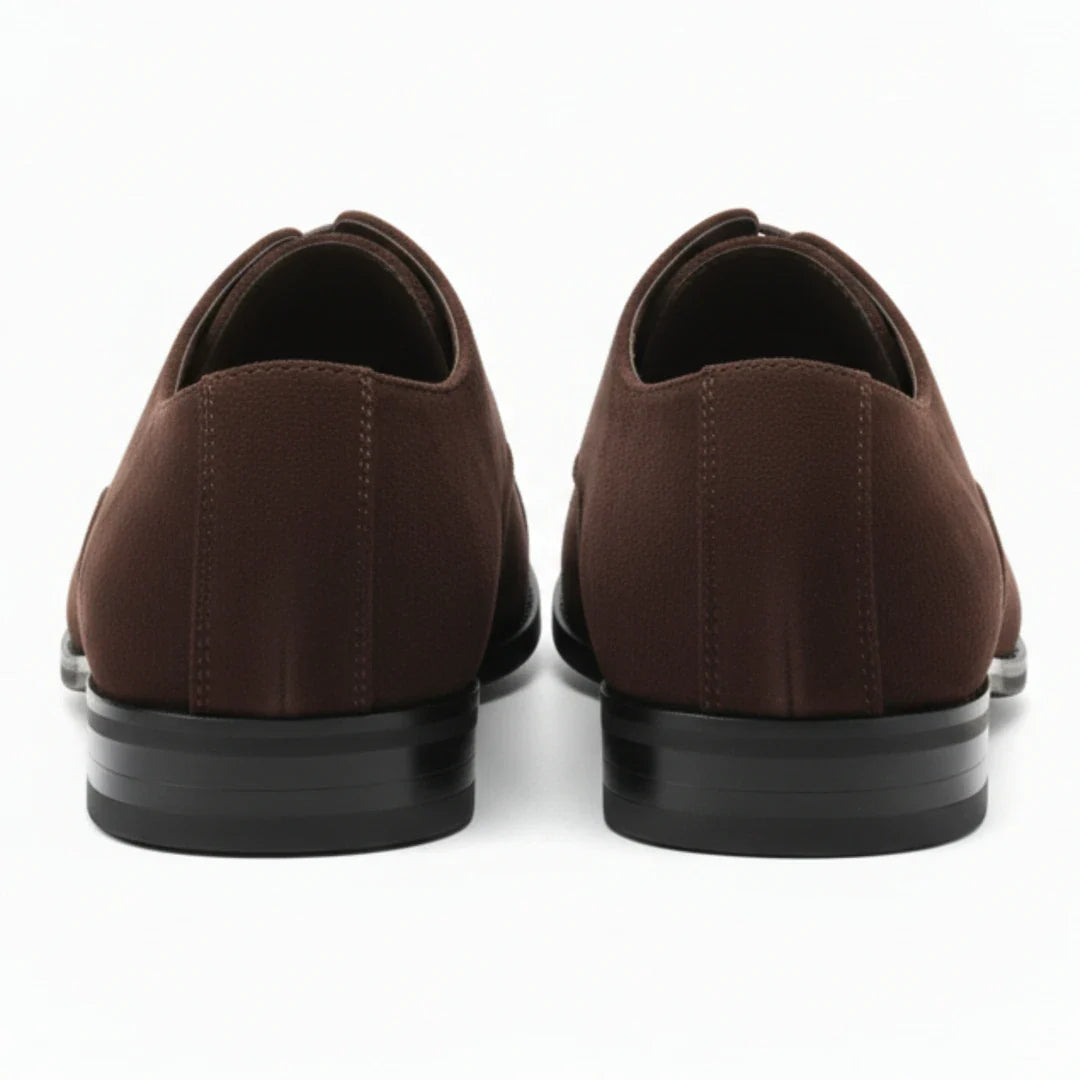 Men's Faux Suede Lace-Up Oxford Shoes
