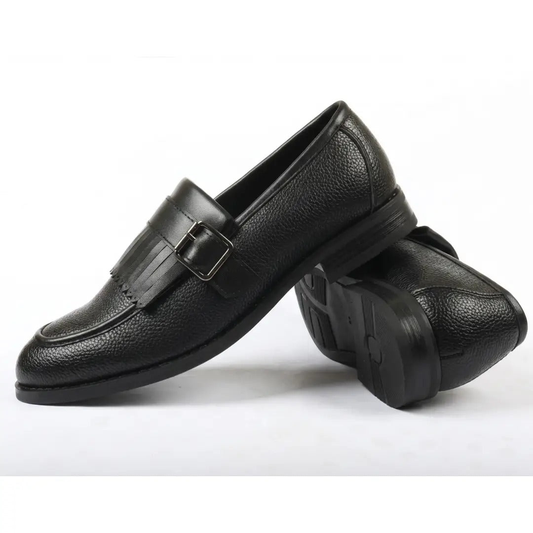 Men's Fringe Monk Strap Slip-On Loafers