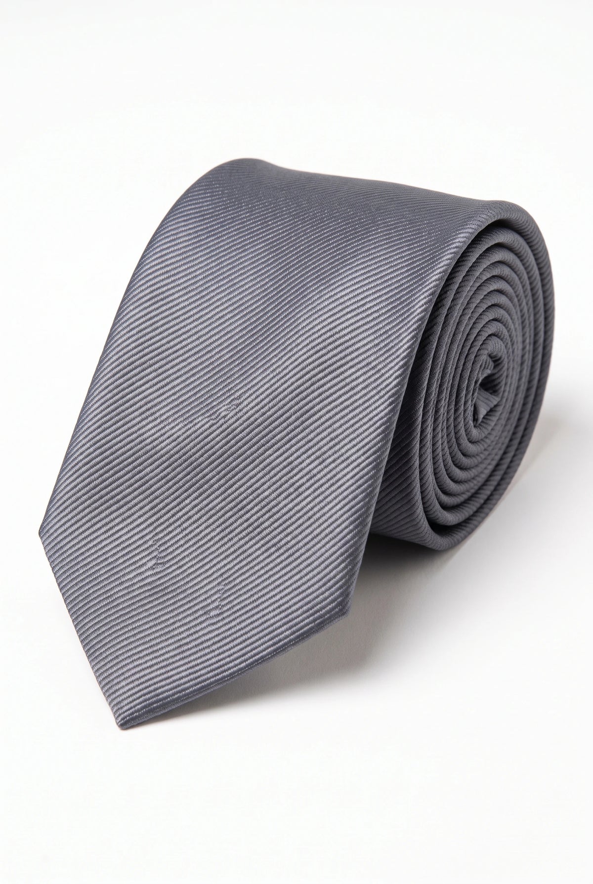 Men’s Grey Slim 6cm Solid Colour Tie