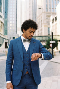 Men’s Grey Tweed Bow Tie