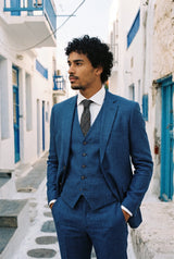 Men’s Grey Wool Blend Tweed Tie
