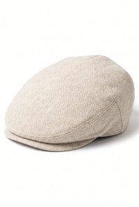 Men’s Beige Classic Flat Cap Hat