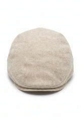 Men’s Beige Classic Flat Cap Hat