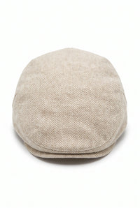 Men’s Beige Classic Flat Cap Hat