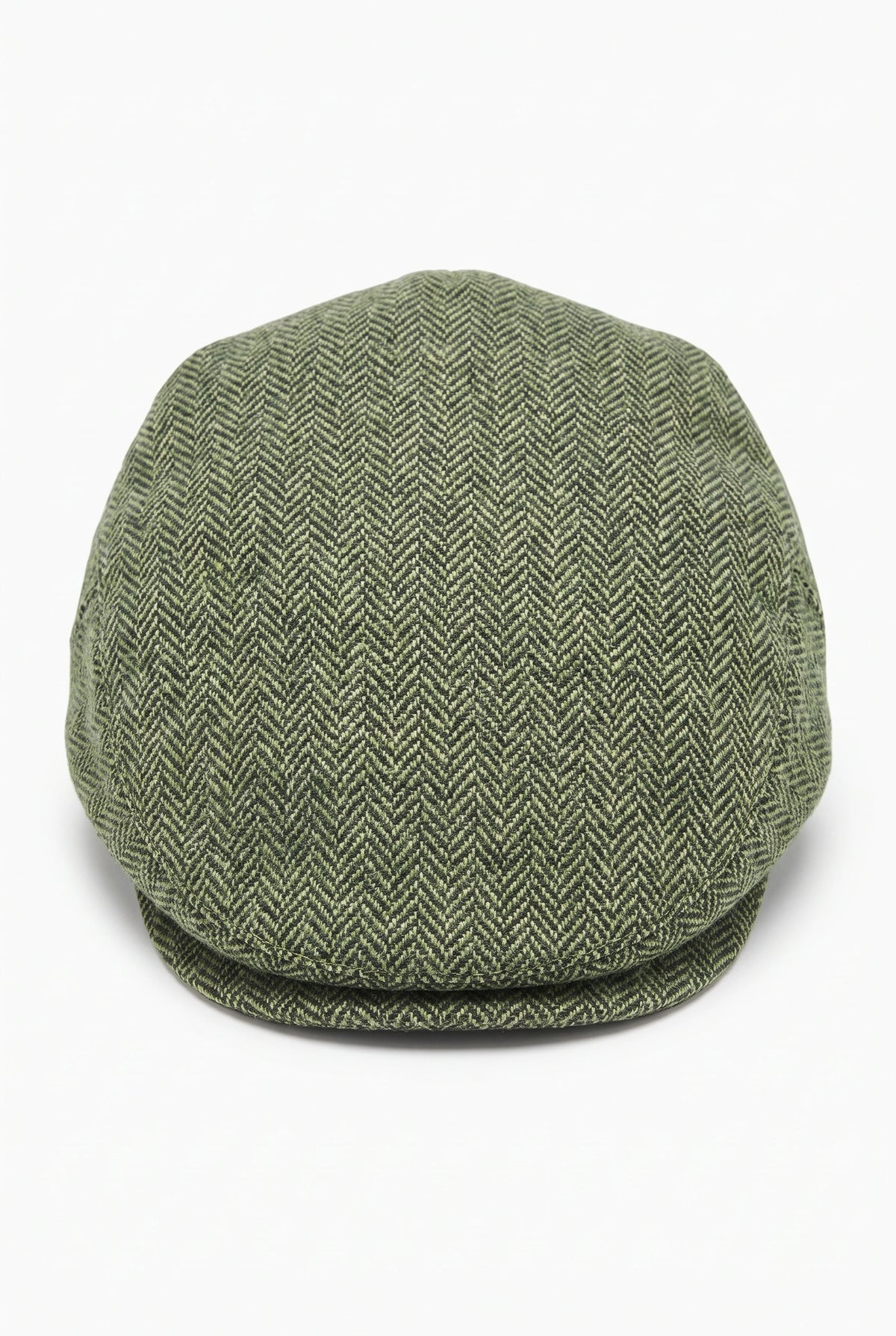 Men’s Green Wool Blend Flat Cap Hat
