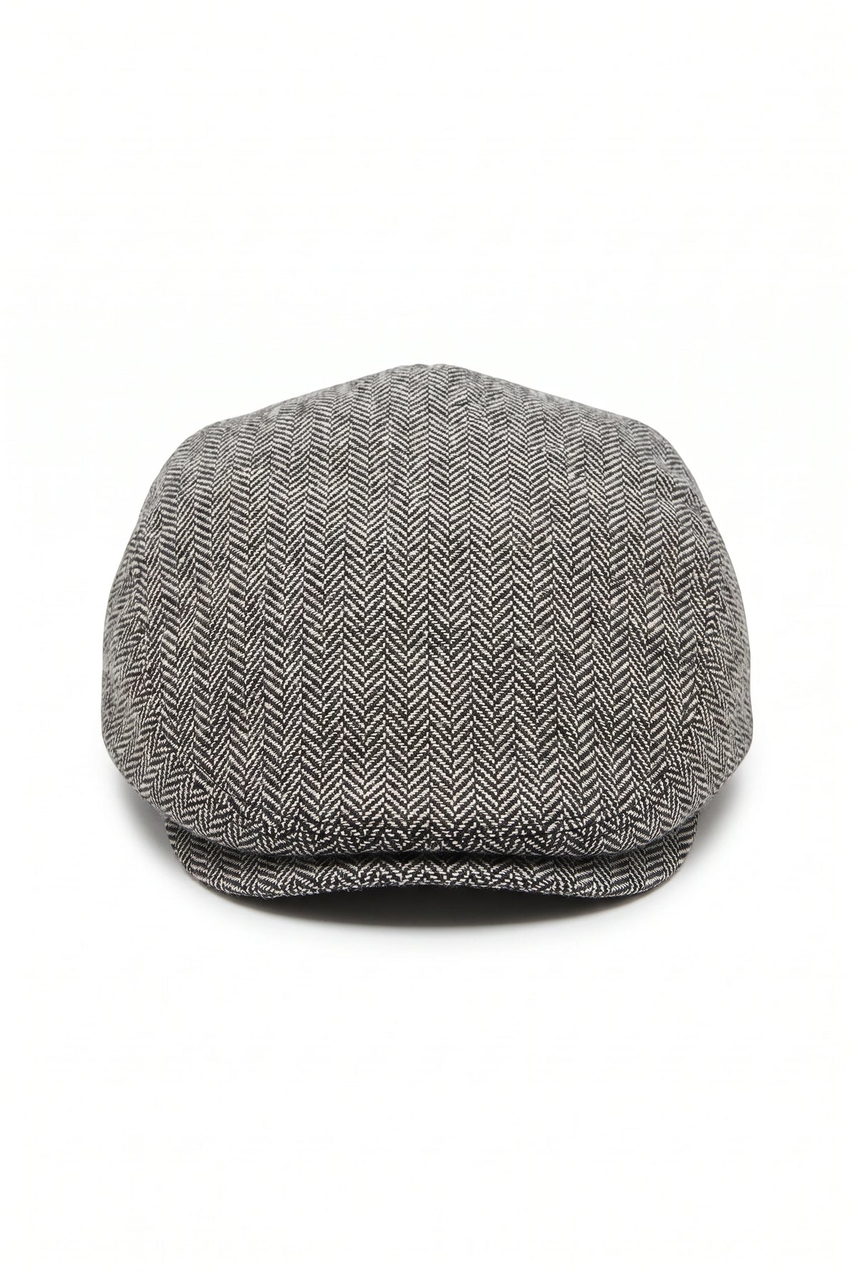 Men’s Grey Wool Blend Flat Cap