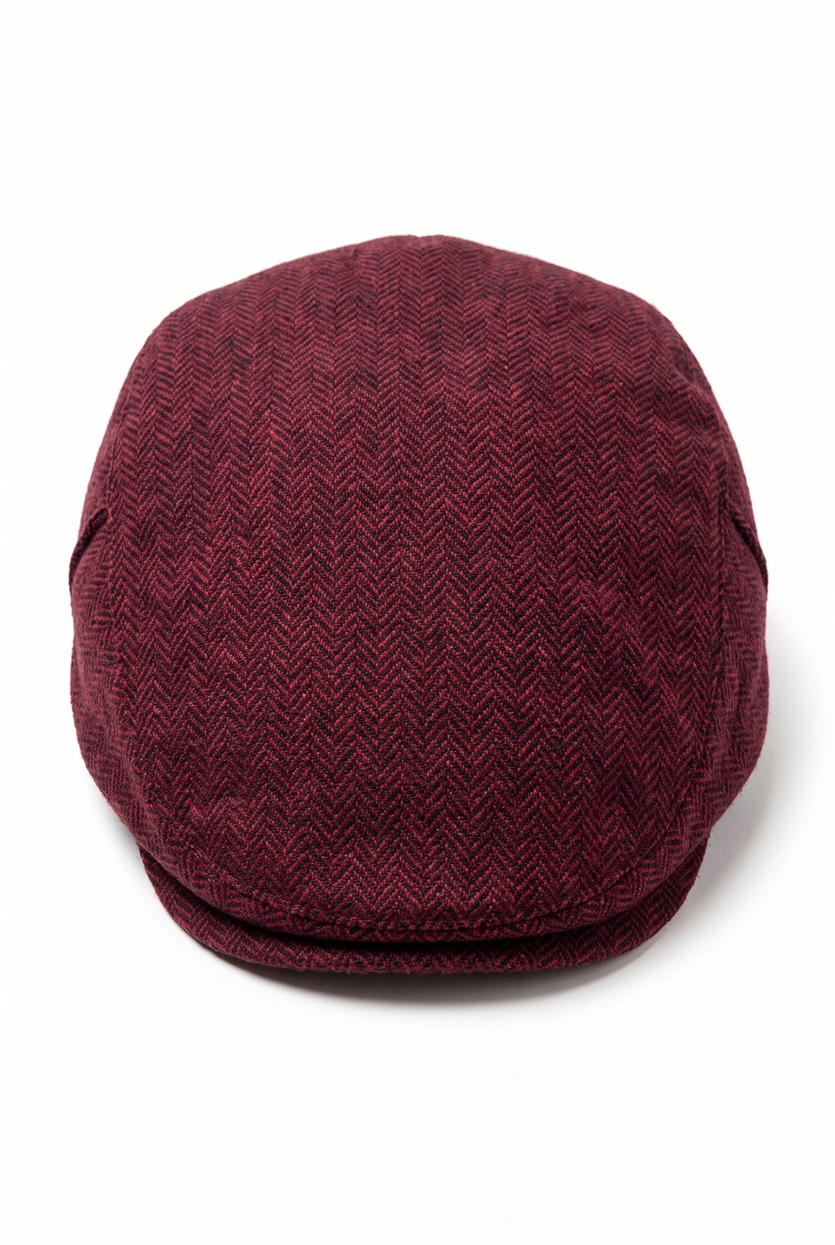 Men’s Wine Wool Blend Flat Cap