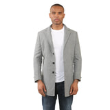 Men's Hooded Wool Blend Classic Overcoat